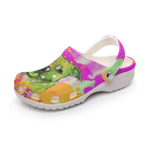 Clogs mit Hundemotiv Angel - Gartenschuhe, Gummischuhe, bunt, Unisex, Grösse 36-43, Mischling, Mix, AmStaff, Staffordshire, Staff, Pitbull, Pit, SOKA, Listenhund